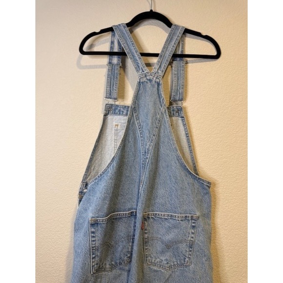 Levis Denim Overalls Light Wash Two Horse Brand Workwear Dungarees Blue Sz M - Picture 10 of 11